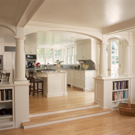 Oblouk mezi kuchyní a obývacím pokojem (38 fotografií): DIY video návod na instalaci, cena, fotografie