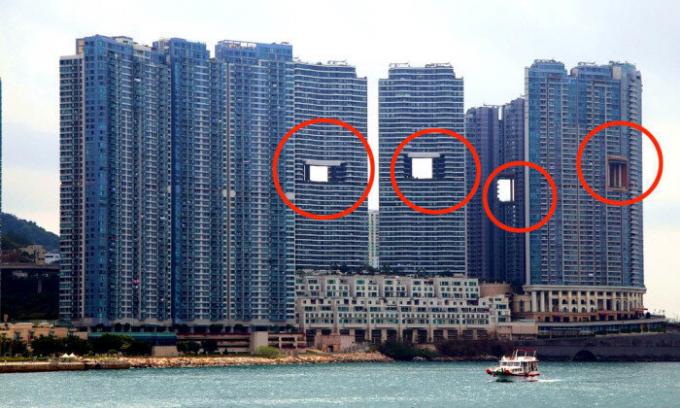 „Netěsné“ mrakodrapy postavené v Hongkongu.