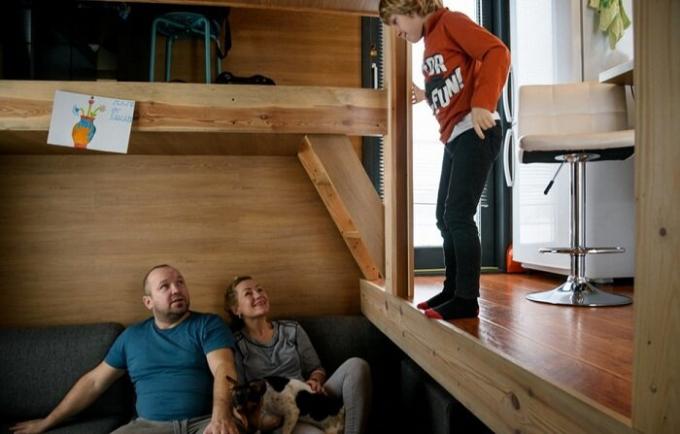 Rodina Minsku postavil dům z 16 metrů čtverečních. m., a domnívá se, že podobný dost na pohodlný život