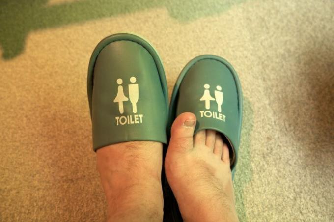 Japonci jsou v pořádku velmi ostražitá, takže i na záchod mají speciální obuv. / Foto: travellingjoel.files.wordpress.com