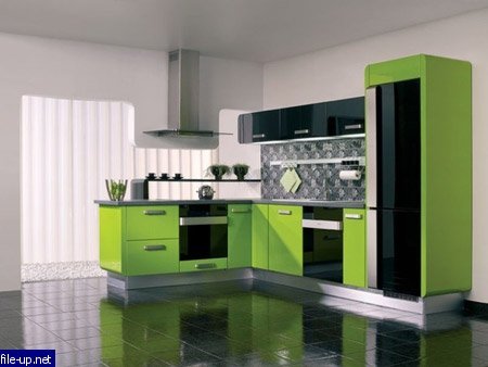 Černý a zelený design