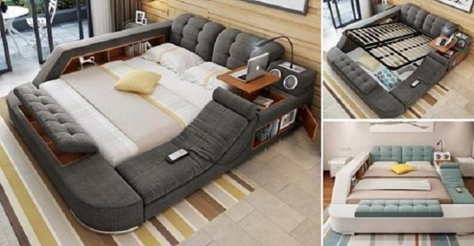 Vytvořil multifunkční postel, která by chtěla strávit den