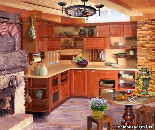 Kuchyně ve venkovském stylu je ideální pro soukromý dům