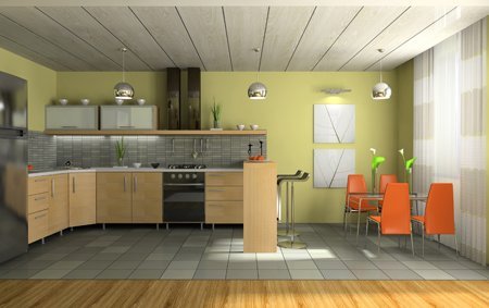 design kuchyňského stropu