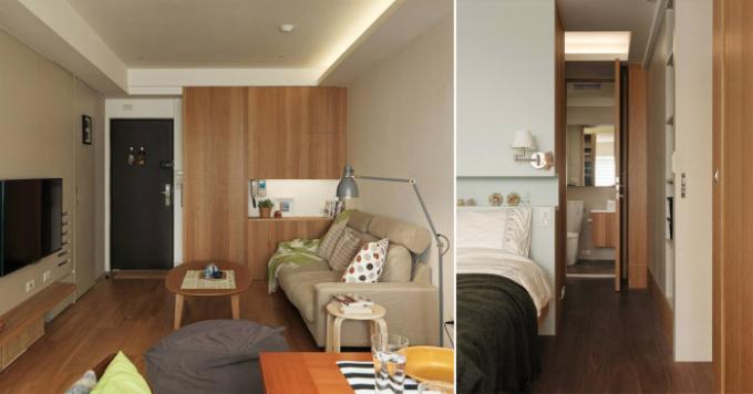 Navrhovat malé byty, které se obrátil od studií až dvě ložnice.