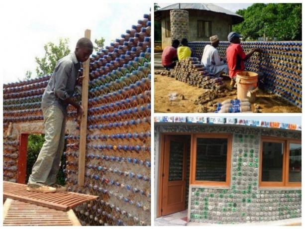 Obyčejný kluk z uprchlického tábora postavil vlastní dům z plastových lahví. | Foto: facebook.com.