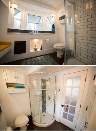 Koupelna v karavanu.