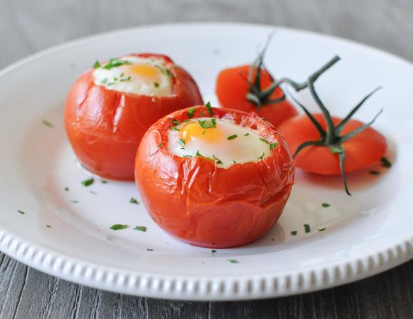 Míchaná vejce s rajčaty