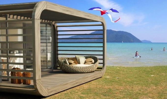 Coodo - modulární domov, který si můžete dát na pláži.