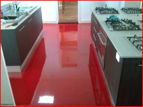 Takto vypadá červená podlaha