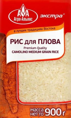 Výrobce rýže není nijak zvlášť důležitá. Hlavní věc, která mu byla určena pro rýži pilaf