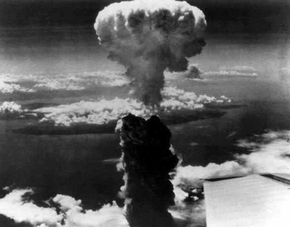 Atomová bomba na Nagasaki.