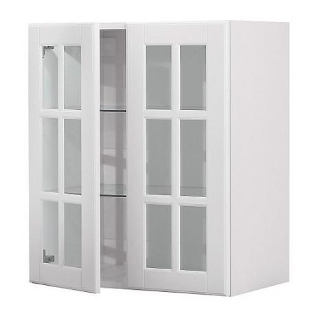Prosklené dveře nástěnné skříně Ikea