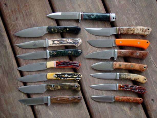 Různé nože pro různé úkoly.