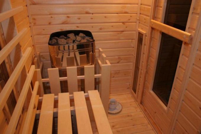 Sauna v suterénu s vlastníma rukama ze stavby na dokončení