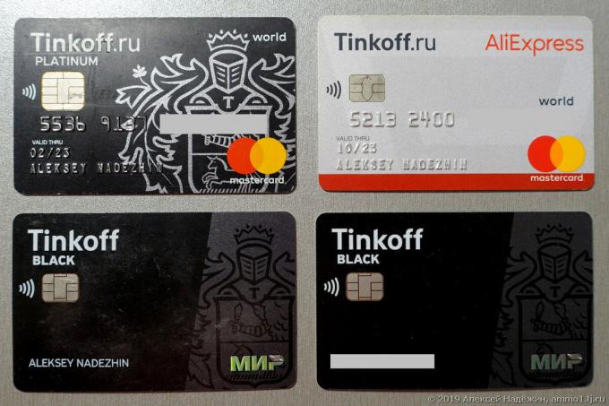 Proč potřebuji čtyři Tinkoff karty a některé vychytávky