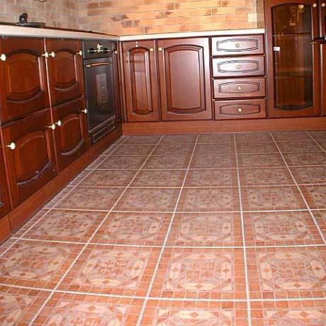 Keramická podlaha v kuchyni