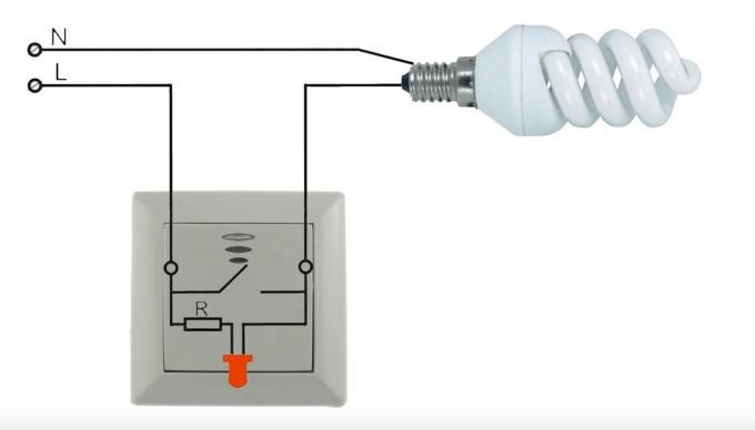 Osvětlené vypínač: Připojení Odstraňování