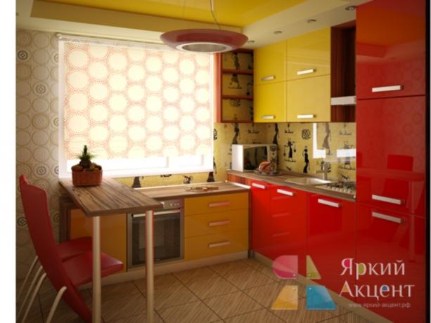 Kombinované kuchyně (45 fotografií): jak si vyrobit žluto-červenou kuchyňskou soupravu s vlastními rukama, pokyny, foto a videonávody