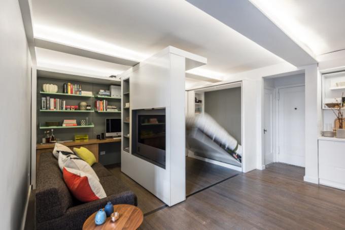 Malý byt, který je v důsledku transformace promění v plnohodnotné apartmánech.
