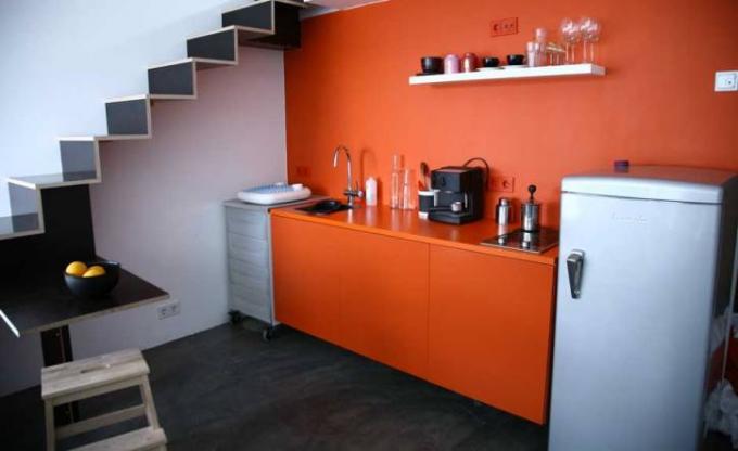 Oranžová kuchyň (42 fotografií): videonávod