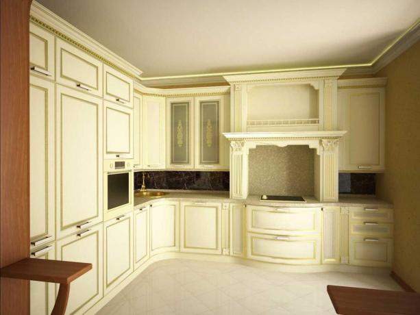 Klasický interiér kuchyně (42 fotografií)